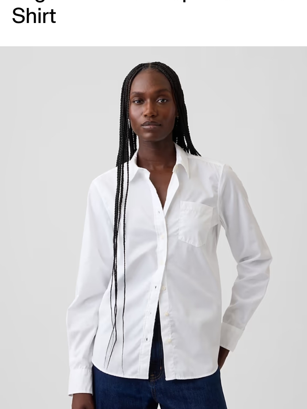 GAP Classic White Button-Up Shirt
